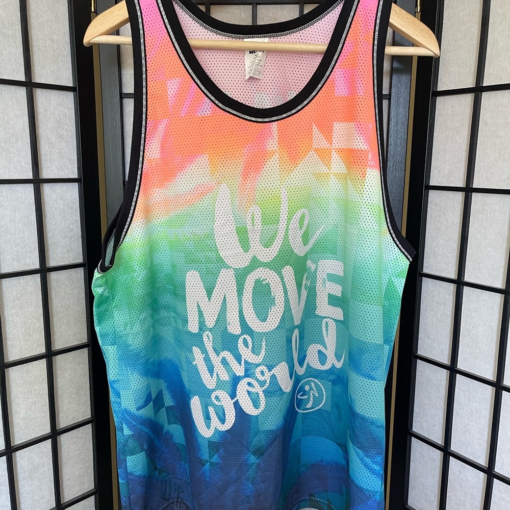 Zumba Instructor Rainbow Ombré Top